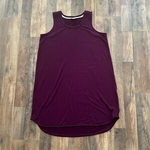 Wonderly Sleeveless Dress- XL- Wine/Dark Purple